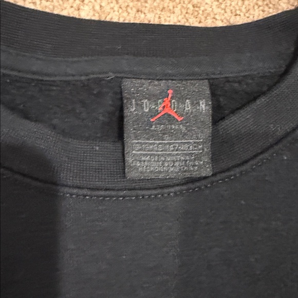 Jordan Navy Sweatshirt with Colorful Logo - Picture 2 of 6